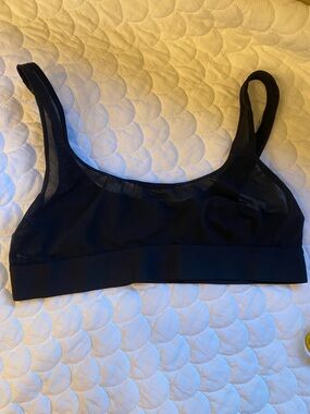 Negative Non Wire Black Mesh Bra Size 1